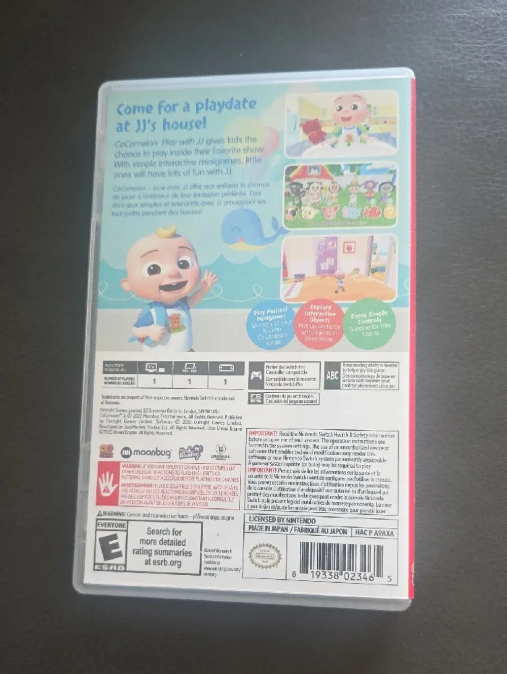 Nintendo Switch- CoComelon Play with JJ — Game & Box